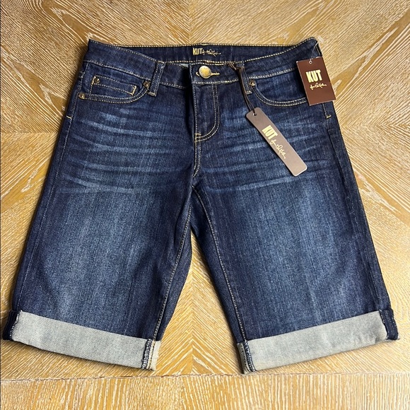 Kut from the Kloth Pants - KUT FROM THE KLOTH Dark Blue Denim Shorts 2